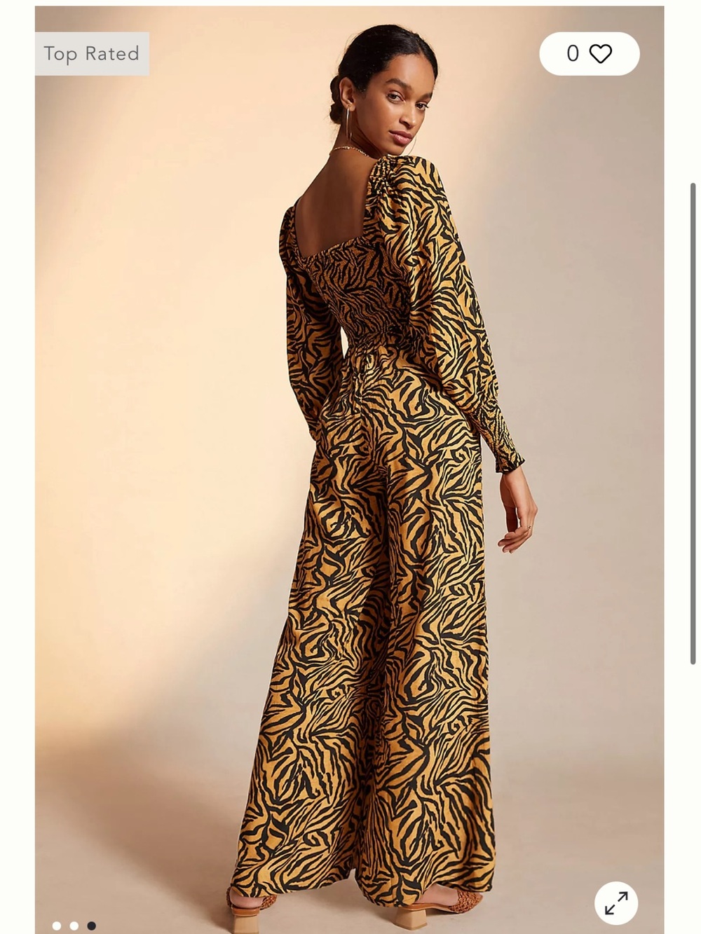 Kachel Anthropology Tiger-Striped Jumpsuit 🐯
